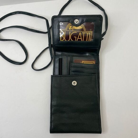 NEW! Bugatti| Leather |Vintage |Mini Clutch| Crossbody| Trifold - Picture 9 of 12